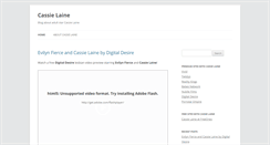 Desktop Screenshot of cassielaine.com