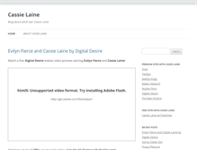 Tablet Screenshot of cassielaine.com